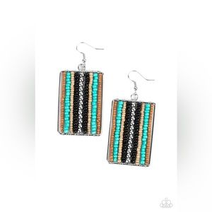 Beadwork Wonder Black Earrings